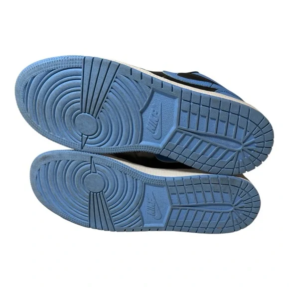 Air Jordan 1 Low University Blue Black Youth 7Y Sneakers Streetwear - Picture 5 of 6